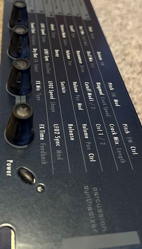 Waldorf-Rack Attack Percussion Synthesizer